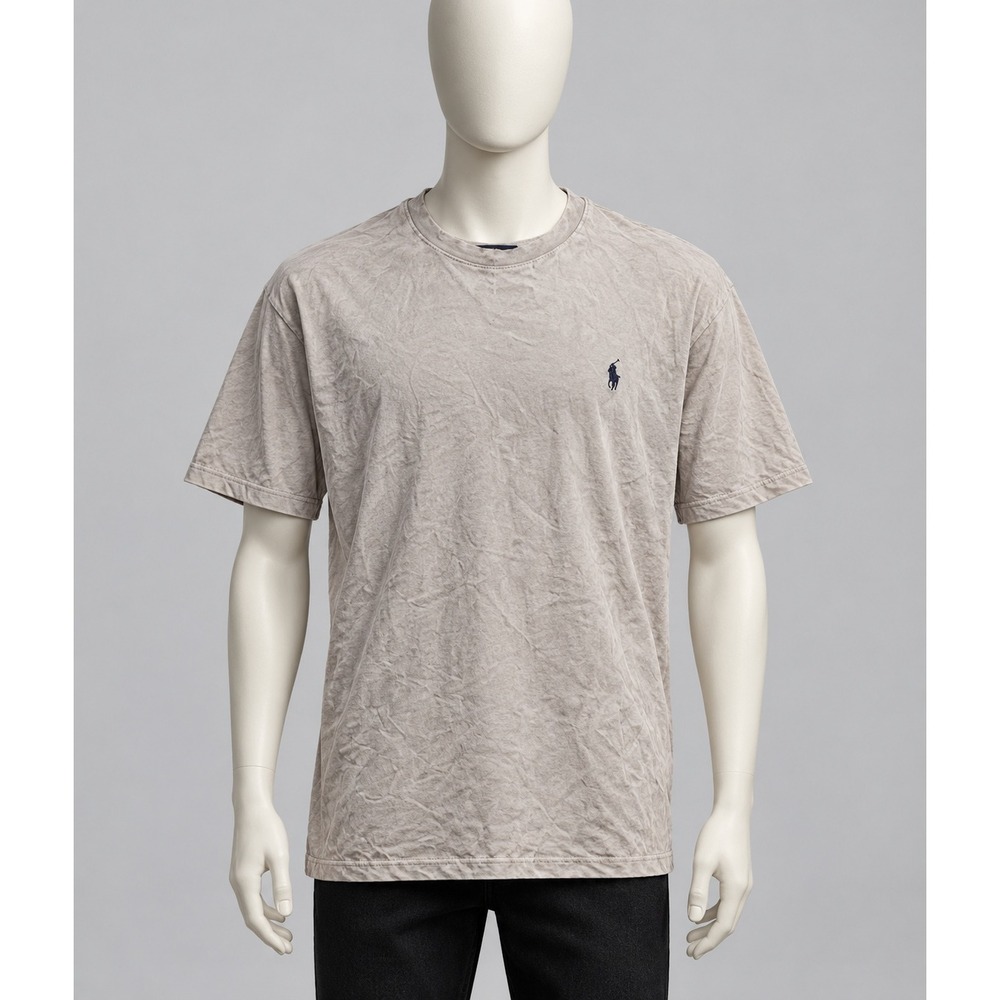 Polo Ralph Lauren V-Neck T-Shirt Mens XXL Gray Classic Fit Short Sleeve Pony Tee